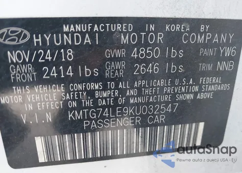 2019 Genesis G70 3.3T Advanced из США, поврежденный, VIN KMTG74LE9KU032547